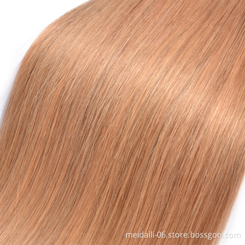 Xuchang wholesale hair vendors free sample virgin brazilian human hair bundles color 27 straight hair extension